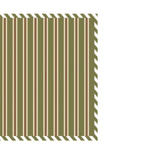 Load image into Gallery viewer, Patterned amelie winter stripe napkin with green and maroon vertical stripes on a white background