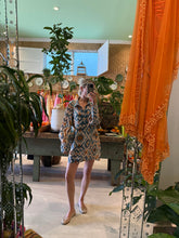 Load image into Gallery viewer, The Annabelle Azure Hostess Dress - Mini