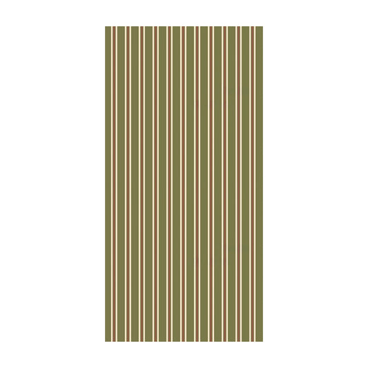 Rectangular tablecloth with vertical striped pattern on a white background
