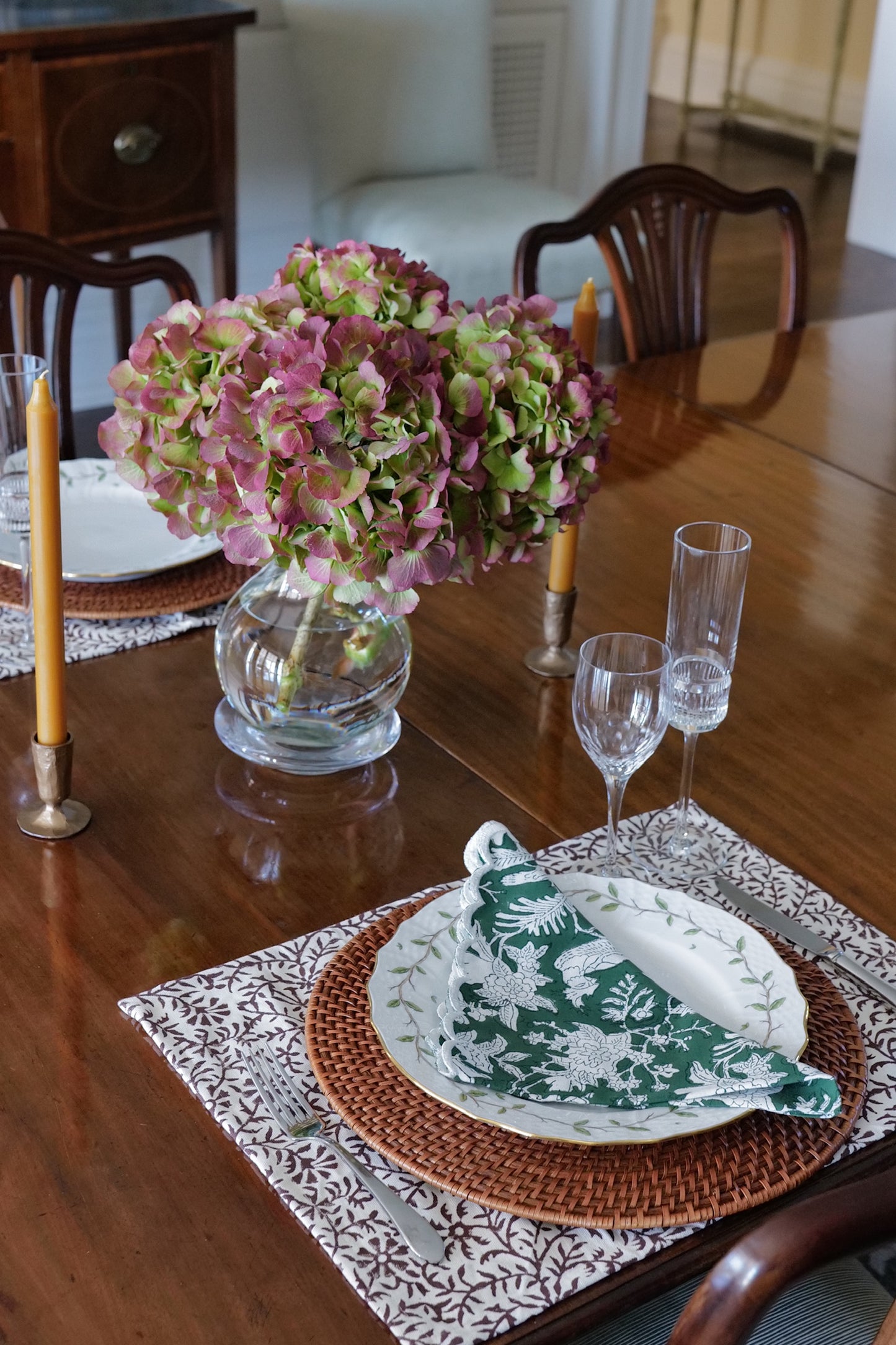 The Flora Chocolate Placemat