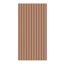 Load image into Gallery viewer, Rectangular tablecloth with vertical brown and beige stripes on a white background
