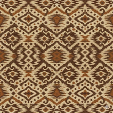 Load image into Gallery viewer, Patterned fabric with brown and beige design
